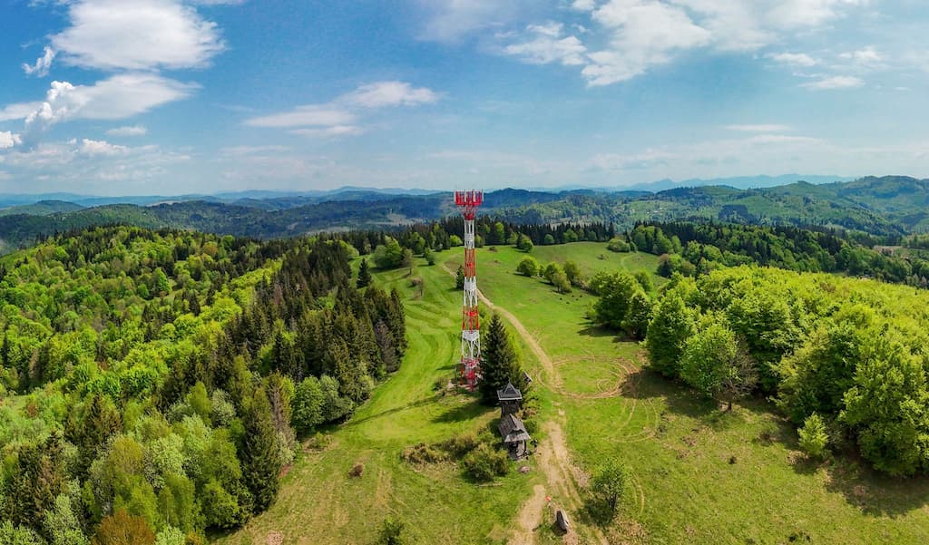 Záber z trasy Hrebeň Javorníkov